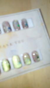 เล็บเจลแท้สีลูกแก้ว เล็บปลอมเจลแท้ฟรีกาวตะไบ