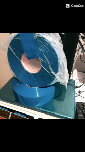 Lakban Biru 500 Yard Full / Lakban Jumbo Warna Biru isi 500 Yard