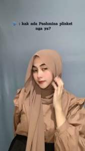 Kerudung Jilbab Hijab Pashmina Ceruty Full Plisket Lidi Tanpa Garis Tengah 180x75cm