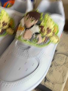 Adda🌟รองเท้านักเรียนพละสีขาวอนุบาลชาย ลายBen10 รุ่น41N17 ไซส์ 25-35