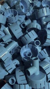 สะดือเทียม ขนาดหน้าจาน 3.5 นิ้ว ตัดเฉียงออก สามทาง / ข้องอ ทำความสะอาดใต้นํ้า (วัสดุเกรดเอ SCG)