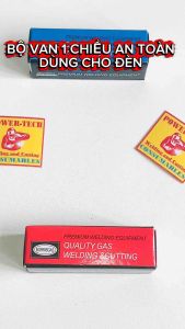 Bộ Van 1 Chiều Chống Cháy Nổ Ngược dùng Cho Đèn Hàn Cắt Gió Đá REN 17mm tự chọn thêm Bộ Con Tán Đuôi Chuột nối dây