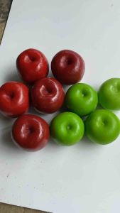 Replika buah apel hijau dan merah 1pcs / Mainan anak / Edukasi anak / Dekorasi meja
