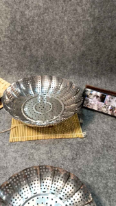 PIRING KUKUSAN TERATAI Stenless steel tebalKRN-23-26-32cm Anti karat Stainless Kitchenware