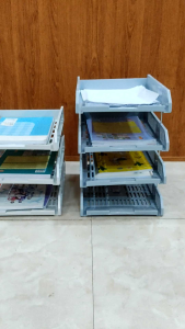 Khay đựng tài liệu sách vở đồ dùng văn phòng học sinh 3  4 tầng hàng cao cấp việt nam