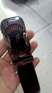 BISA COD Ikat pinggang kulit pria wanita rel otomatis impor terbaru sabuk kulit elegan rel gesper 2025