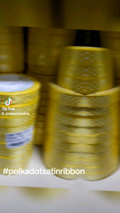 0.5 inches polka dot ribbon 10 yards dalam 1 roll 16 colours available satin ribbons kain 1.27cm width x 10 yards per roll reben satin hiasan reben