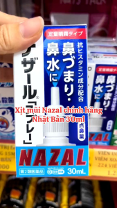 Xịt Thông Mũi Nazal Nhật Bản Chai 30ml thông thoáng mũi nghẹt mũi sổ mũi giúp dễ thở
