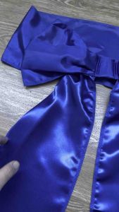 โบว์สวมเก้าอี้พลาสติกสําเร็จรูป สีน้ําเงิน แพ็ค10ชิ้นราคา250บาท