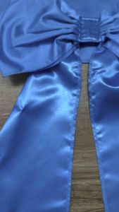 โบว์สวมเก้าอี้พลาสติกสำเร็จรูป สีฟ้าแพ็ค10ชิ้นราคา250บาท