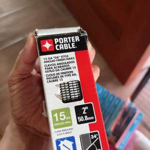 Porter Cable 2 in. x 15-Gauge Finish Nail Glue Collated (1000 per Box)