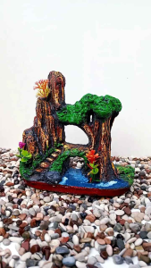 Aquarium Aquascape Hiasan Aquarium Tinggi 15-17cm