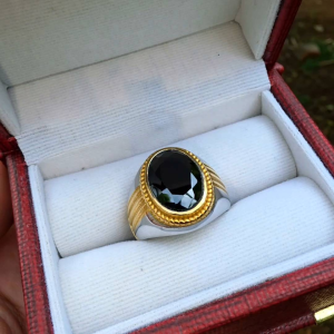 Cincin Batu Black Diamon Super Keren