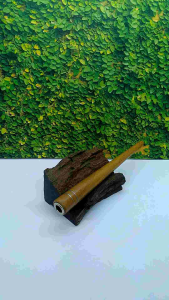 Sedotan Once Pipa Kayu Kelor Emas Model Lancip B340