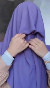 ANAEMMA tudung hafizah set cadar basic bahan ceruty premium || segiempat instan set cadar || jilbab syari jumbo segiempat instan premium
