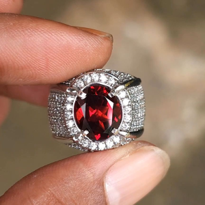 TOP QUALITY LUSTER Natural malaya garnet ceylon srilanka no treatment