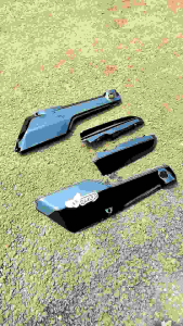 Set CAT HITAM Bagus untuk Body Win 100 & Set Bok Aki Honda Win10