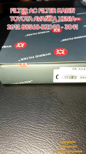 FILTER AC FILTER KABIN TOYOTA AVANZA XENIA 2012 88568-BZ040 - 3041