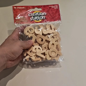 Wooden Letters Lower Case