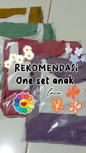 Setelan Tunik Anak Hagia & Bahan Crinkle Airflow Premium