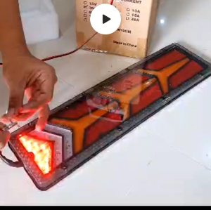 Lampu Stop P Led 12V/24V Ukuran 13Cm X 46Cm Harga Per Sepasang 2Pc