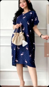 Promo Daster Resleting Busui Murah / Daster Jumbo Kain poli katun Sanwos perca Random Termurah