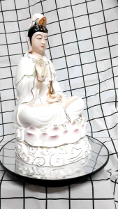 Tượng Mẹ Quan Âm sứ trắng Đức Hóa cao 30 cm