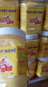 Tinh  bột nghệ vàng  tự nhiên nguyên chất nhà làm hộp 500g