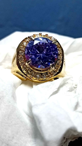 cincin batu kecubung Amethys full cutting top Quality