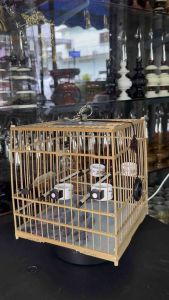 กรงจีน ขนาดเล็ก ไม้ไผ่ทั้งใบ งานราชวงศ์