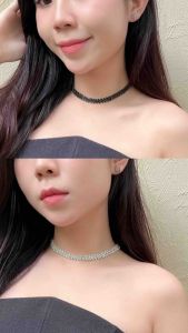 Vòng cổ choker thiết kế đính đá lấp sang trọng mã 09 Ciao accessories