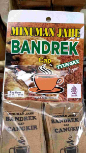minuman bandrek instan - wedang bandrek siap seduh - berkhasiat untuk melegakan tenggorokan - menghangatkan tubuh - meningkatkan energi