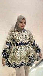 ATASAN BATIK WANITA BAJU BATIK COUPLE MOTIF LYODRA