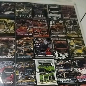 1 LEMBAR STIKER BUS BASURI ISI 30 KOTAK / STIKER BUS BASURI VIRAL