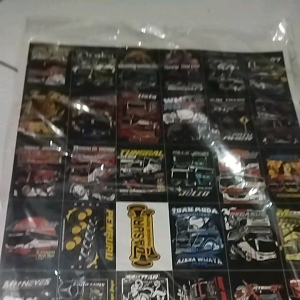 1 LEMBAR STIKER BUS BASURI ISI 36 KOTAK / STIKER BUS BASURI VIRAL