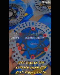 DISC PIRINGAN CAKRAM DEPAN STD 190MM BEAT SCOOPY VARIO GENIO MODEL KTC KIMSACO LUBANG BAUT 4