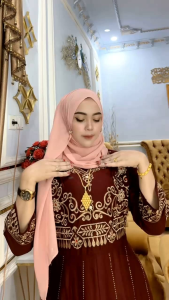 Gamis hindi mahabarata bordir viral