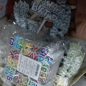 ป้าย happy birthday 1 อันแบ่งขาย