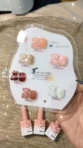 Set 6 màu sơn gel thạch gấu siêu xinh đủ tông hót nhất