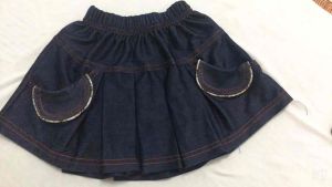 Chân váy jean mềm cho bé gái