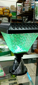 100% โคมหัวเสา โคมสนาม โคมปักดิน โซล่าเซลล์ โซลาร์เซลล์ แสงขาว แสงวอร์ม RGB 25W รีโมท สว่างยันเช้า พลังงานแสงอาทิตย์ ทนแดด ฝน