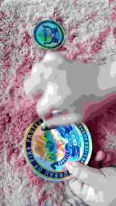 bfplogo hologram Laminated Sticker 3pcs. 2/3/4inches. WaterproofScratchproof Weatherproof Decals PM US We do personalized stickers/Fabs Decals