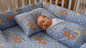 🍼 5 in 1 Baby Crib Set – Soft & Comfortable Newborn Baby Bed