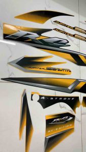 Bộ tem yamaha jupiter Gravita màu vàng hàng nhập Thái Lan tem in lụa chất lượng cao dành riêng cho dòng xe này tem in lụa màu sắc cực đẹp và bền như tem hãng giá bán cực tốt bán lẻ như bán sỉ Liên hệ gặp hải Ðia chỉ
