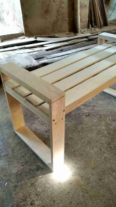 KARUHUNKAI - kursi kayu teras depan rumah / kursi teras depan rumah estetik / kursi teras / bangku kayu panjang / kursi panjang / bangku panjang / kursi taman / kursi kayu / bangku santai teras rumah / bangku teras depan rumah / kursi taman minimalis outd