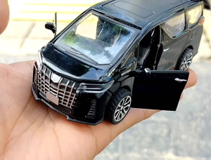 Diecast miniatur Toyota Alphard besi buka pintu full back