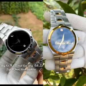 Đồng hồ nam MVD size 40mm máy nhật kính sapphire dây thép không gỉ chống nước