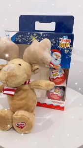 Limited Edition Plushie Kinder Joy T4 Christmas Gift Set Chocolate Snacks Food  Coklat