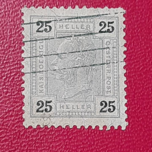 Prangko Austria Kuno 25 Heller Tahun 1899 USED