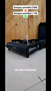 Kompor Gas Portable 1 Tungku 2in1 Dua Fungsi bisa Gas Kaleng / Gas Tabung LPG -SNI Garansi-